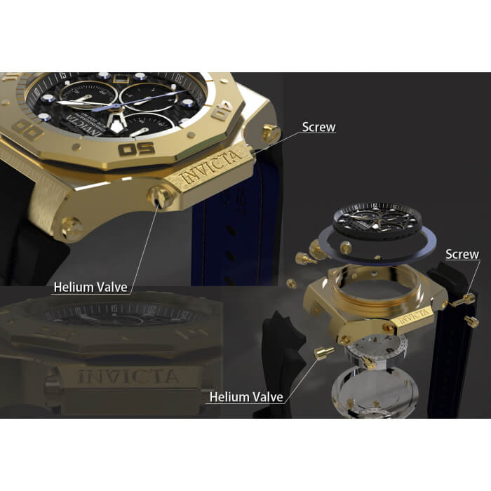 Мъжки часовник Invicta Akula 14k Gold Exclusive 23103