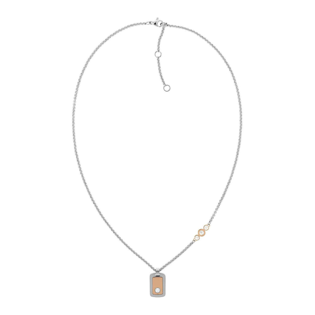 Колие Tommy Hilfiger розово злато и цирконий 2780577