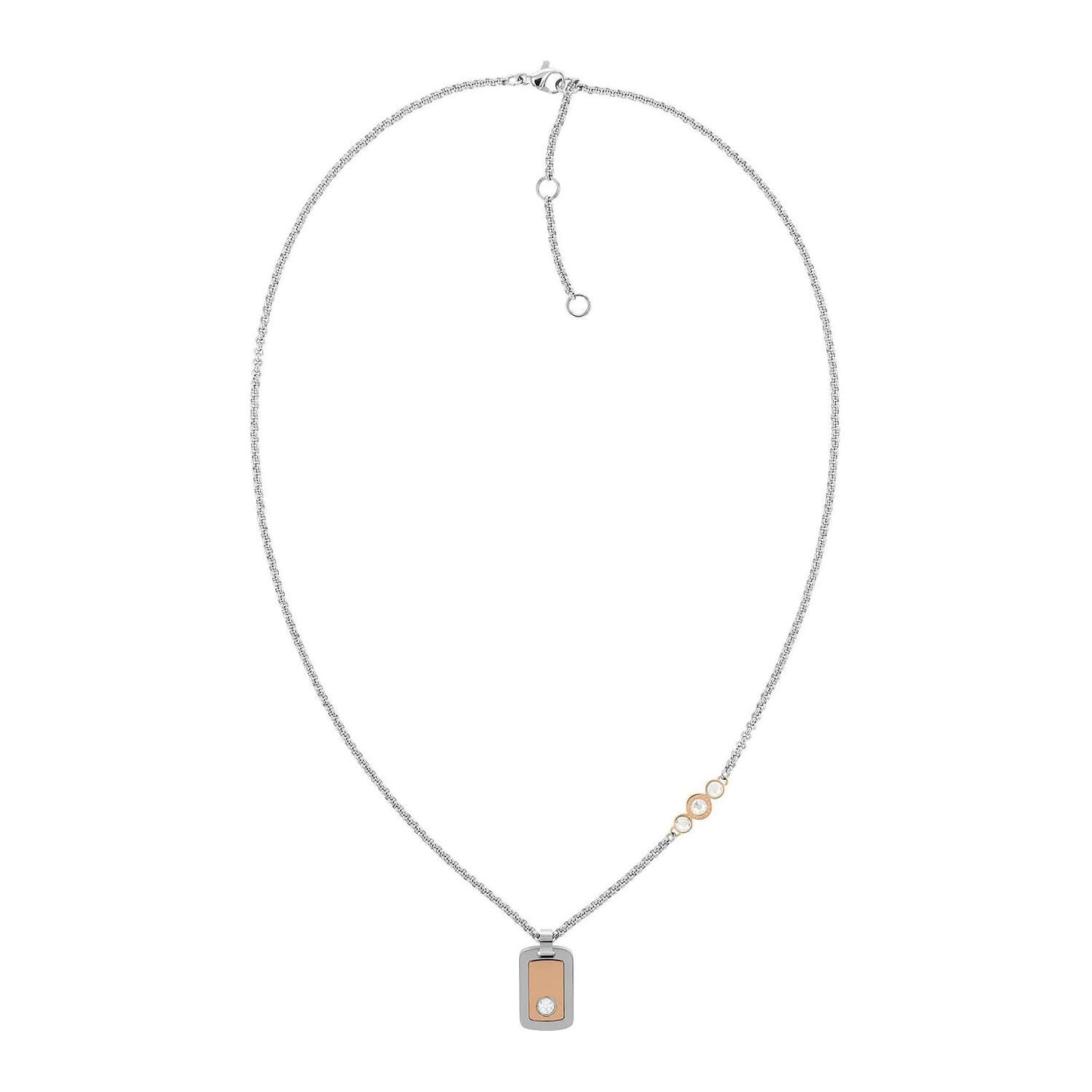 Колие Tommy Hilfiger розово злато и цирконий 2780577