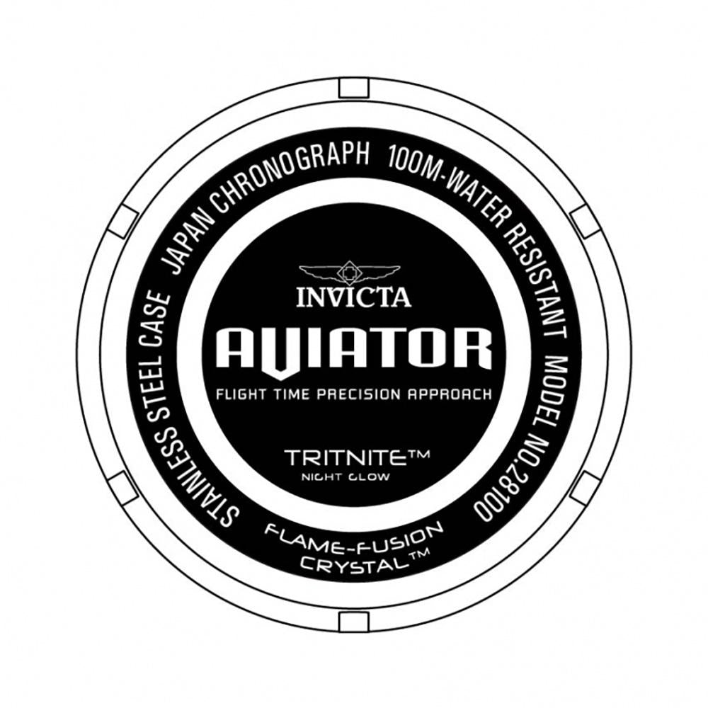 Мъжки часовник Invicta Aviator Gold Line 28100