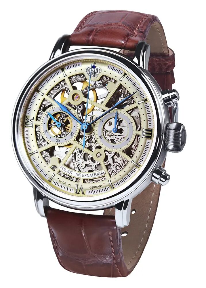 Мъжки часовник Poljot International Chronograph Nicolai II Skeleton Limited Edition 2901.194S012