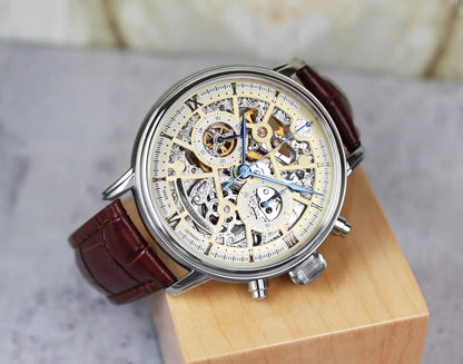 Мъжки часовник Poljot International Chronograph Nicolai II Skeleton Limited Edition 2901.194S012