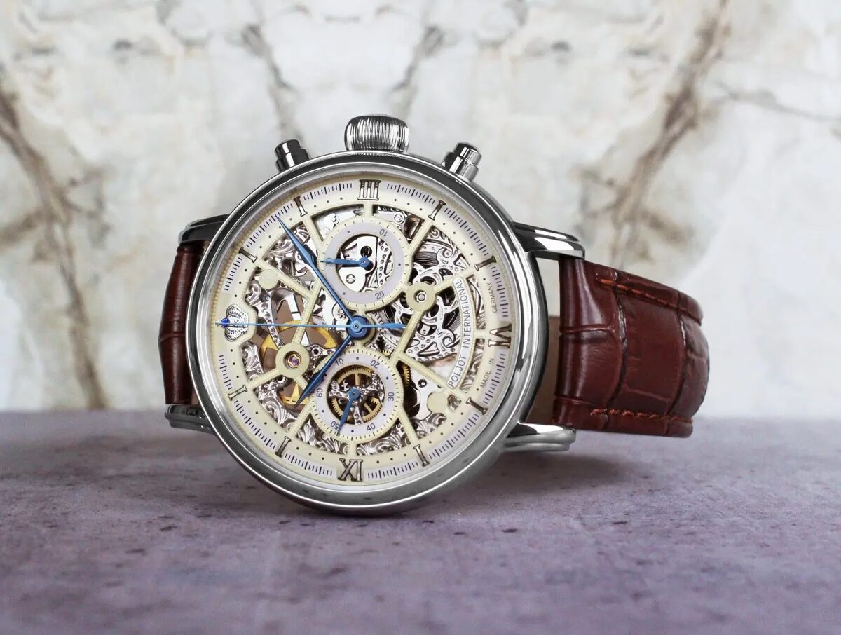 Мъжки часовник Poljot International Chronograph Nicolai II Skeleton Limited Edition 2901.194S012