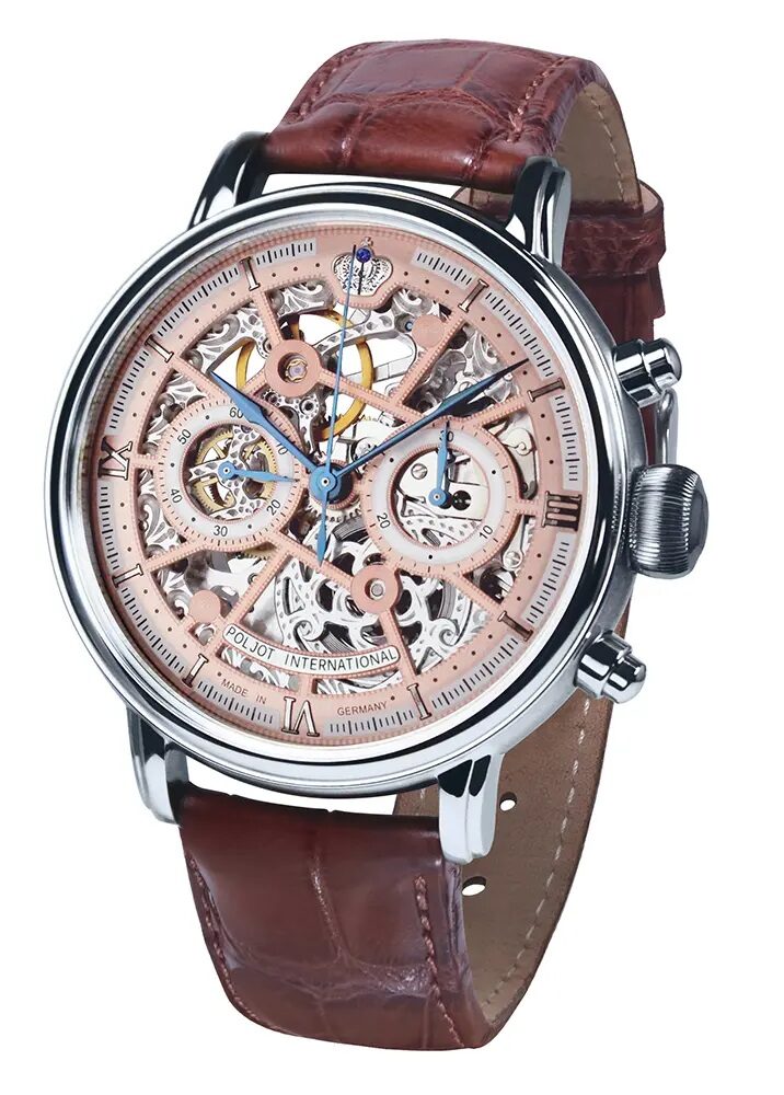 Мъжки часовник Poljot International Chronograph Nicolai II Skeleton Limited Edition 2901.194S013