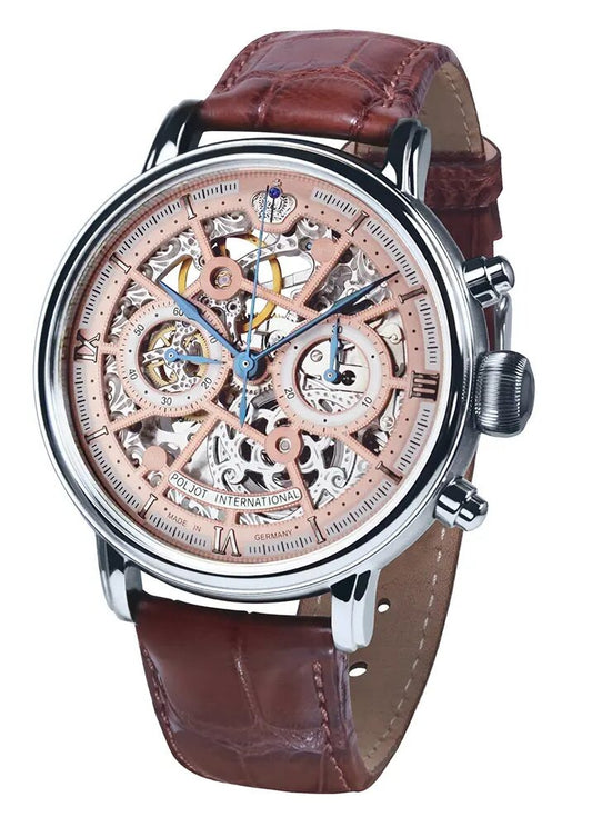 Мъжки часовник Poljot International Chronograph Nicolai II Skeleton Limited Edition 2901.194S013