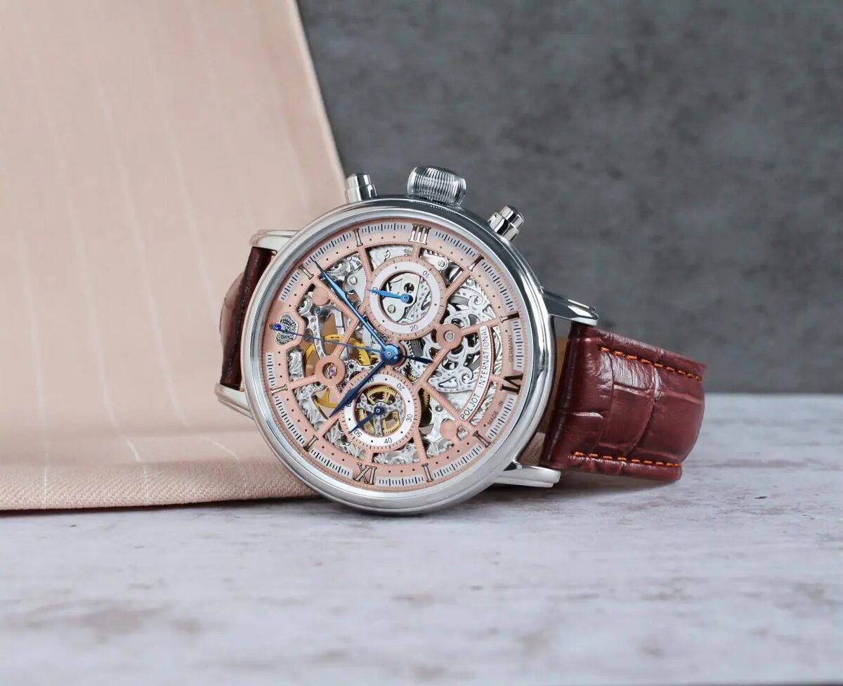 Мъжки часовник Poljot International Chronograph Nicolai II Skeleton Limited Edition 2901.194S013