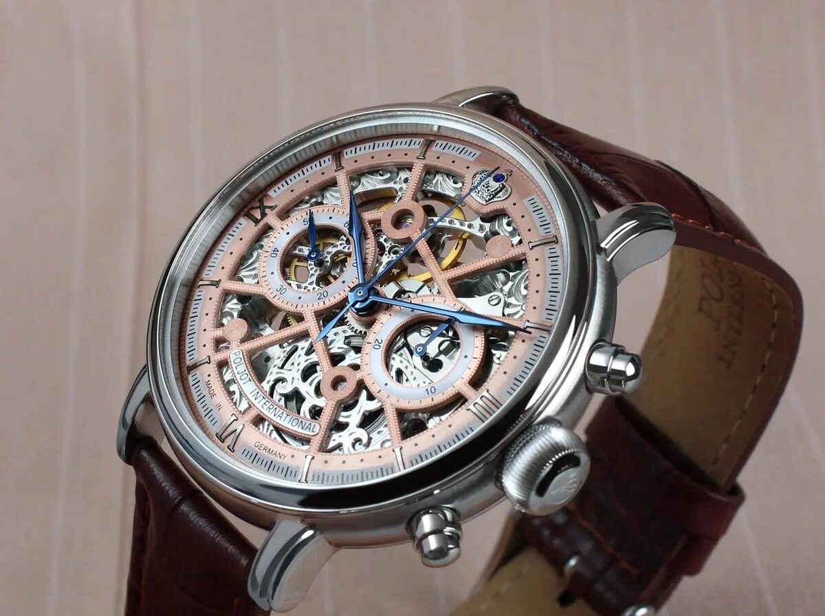 Мъжки часовник Poljot International Chronograph Nicolai II Skeleton Limited Edition 2901.194S013
