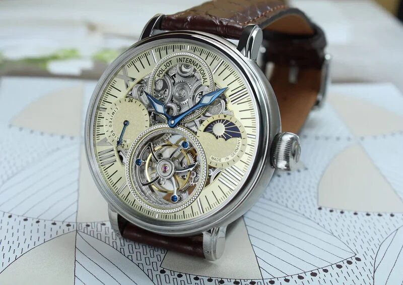 Мъжки часовник Poljot International Tourbillon Skeleton Osem Limited Edition 3360.T88-C