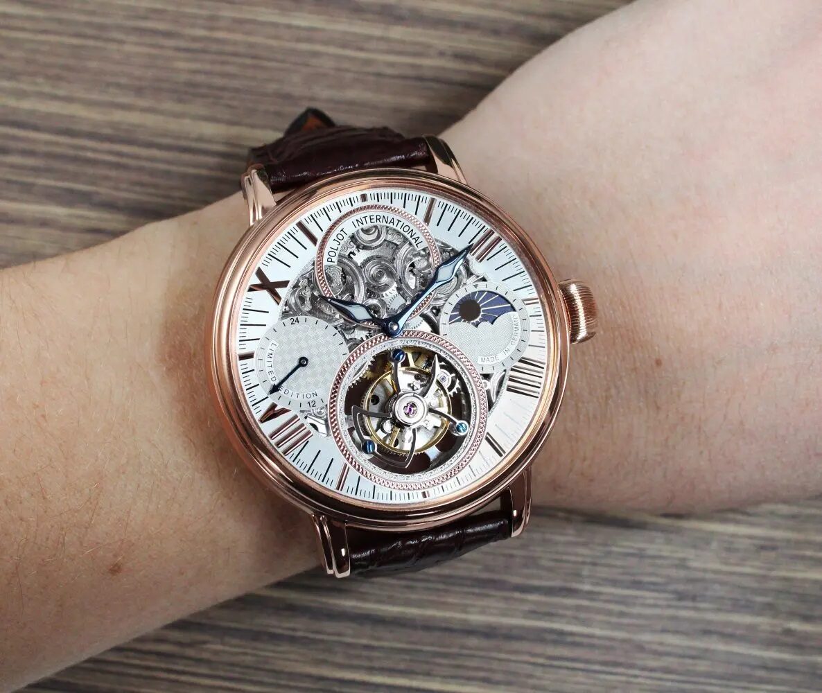 Мъжки часовник Poljot International Tourbillon Skeleton Osem Limited Edition 3360.T88-SR