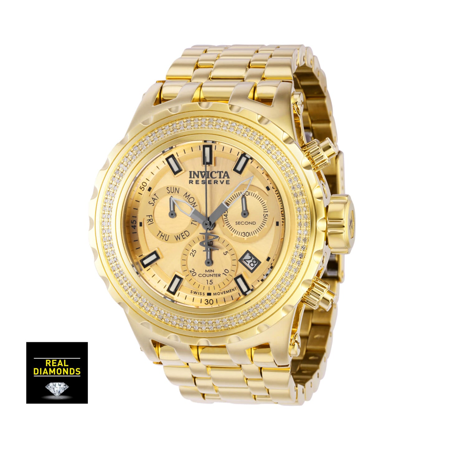 Мъжки часовник Invicta Reserve Specialty Subaqua 0.71 Carat 168 Diamonds Swiss 37325