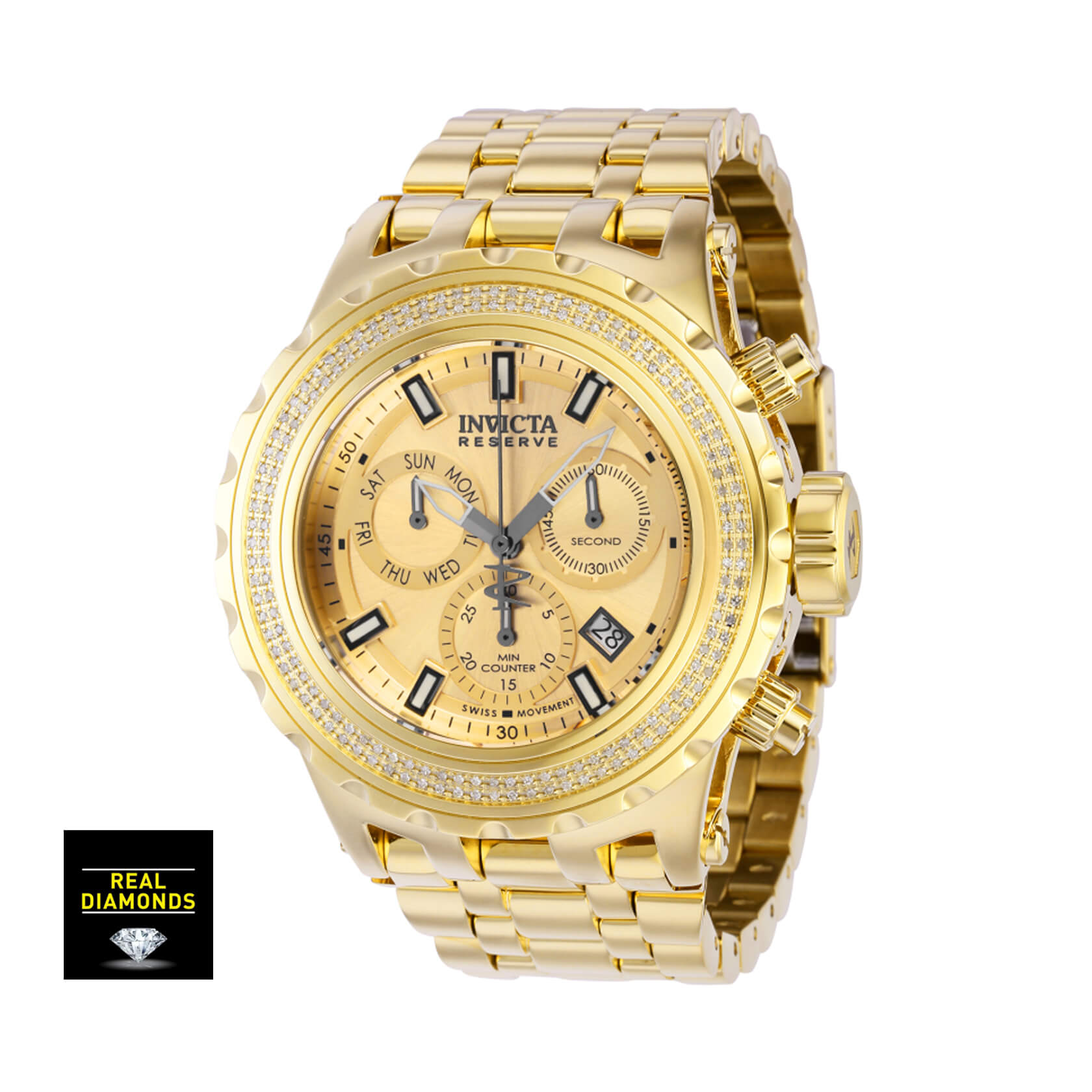 Мъжки часовник Invicta Reserve Specialty Subaqua 0.71 Carat 168 Diamonds Swiss 37325