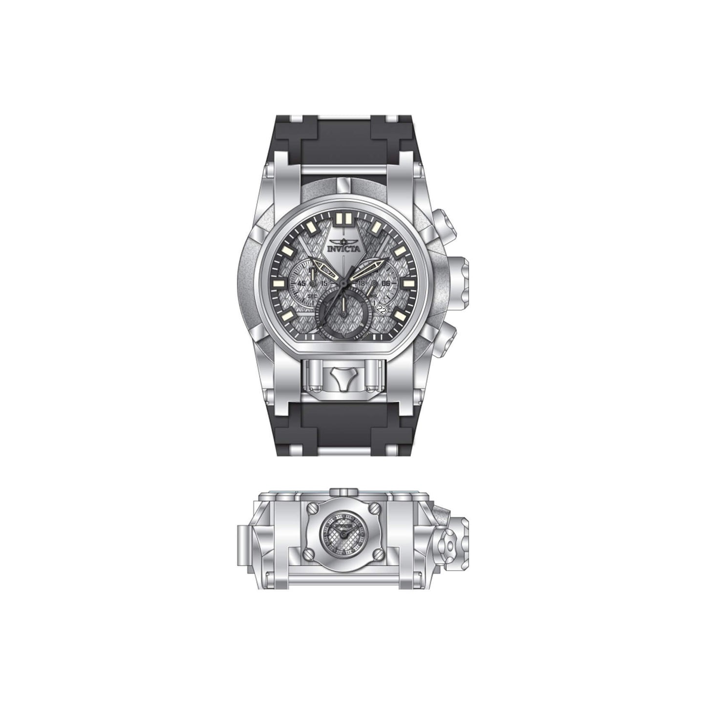 Мъжки часовник Invicta Bolt Zeus Magnum Silver Steel 47531