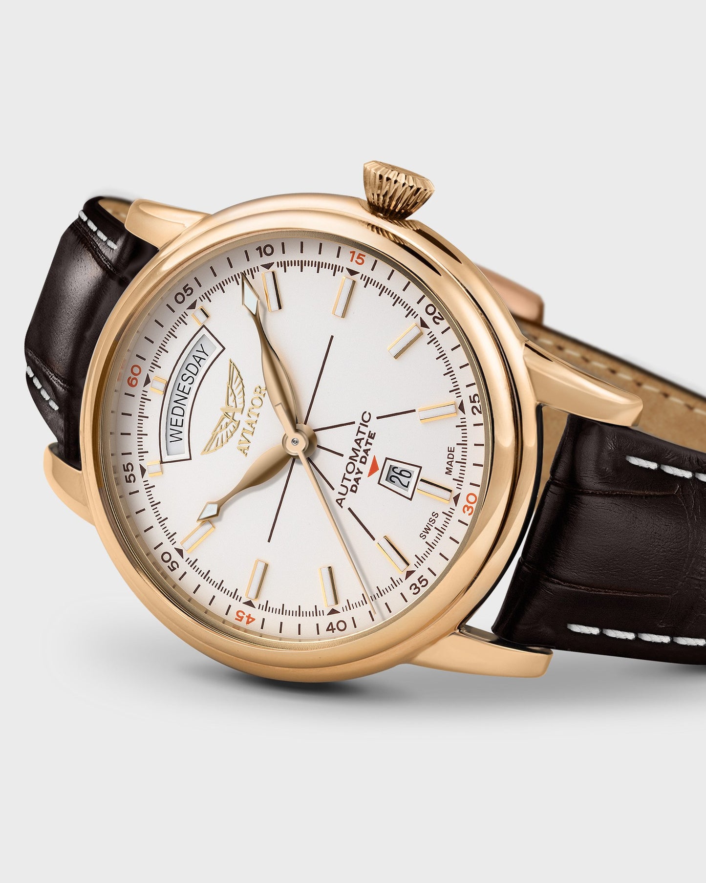 Часовник Aviator V.3.20.1.147.4 Автоматичен Day Date Класически