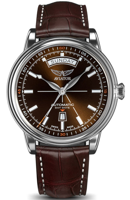 ЧАСОВНИК AVIATOR DOUGLAS DAY-DATE 45MM V.3.20.0.140.4