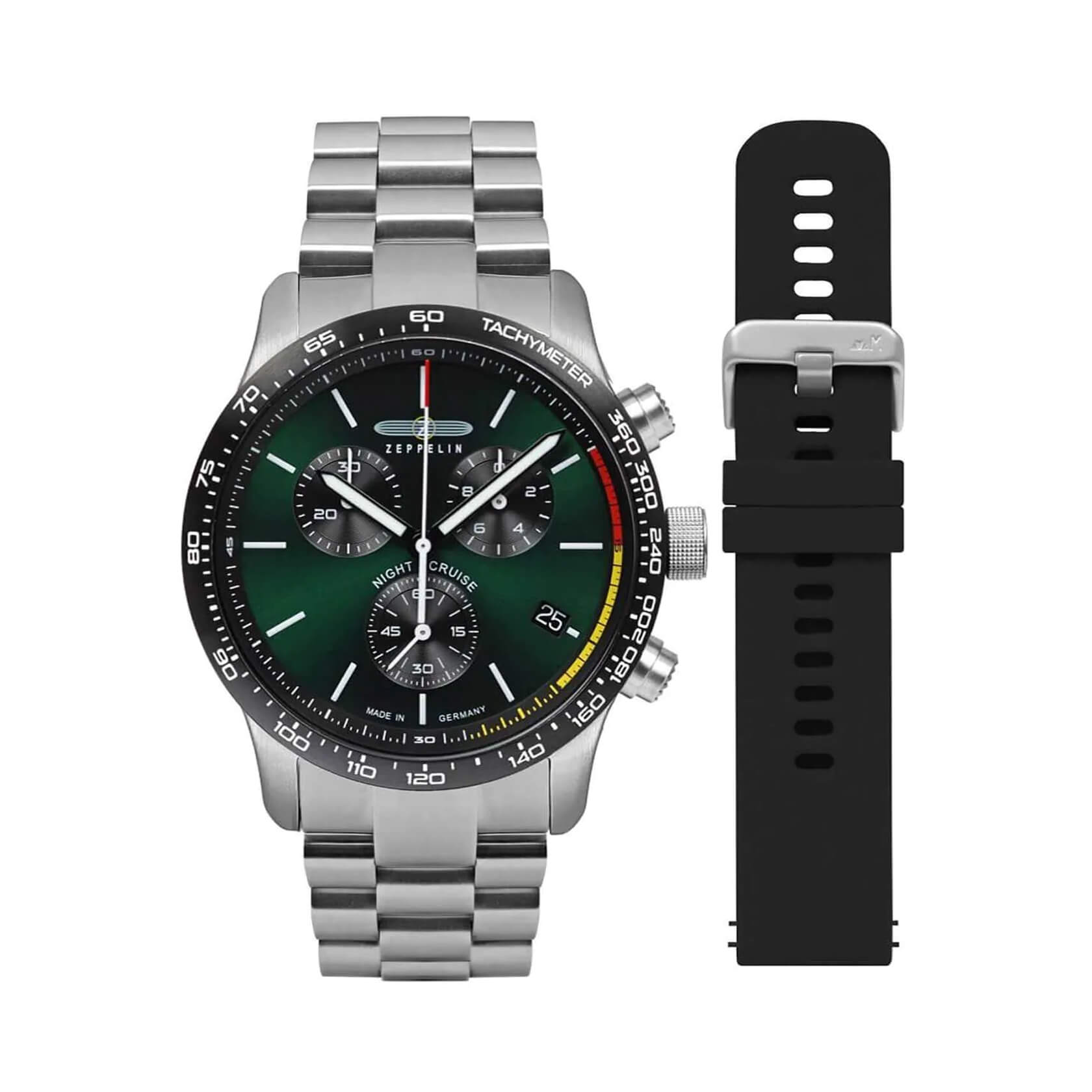 Мъжки часовник Zeppelin Night Cruise Сет Chronograph 7288M-4