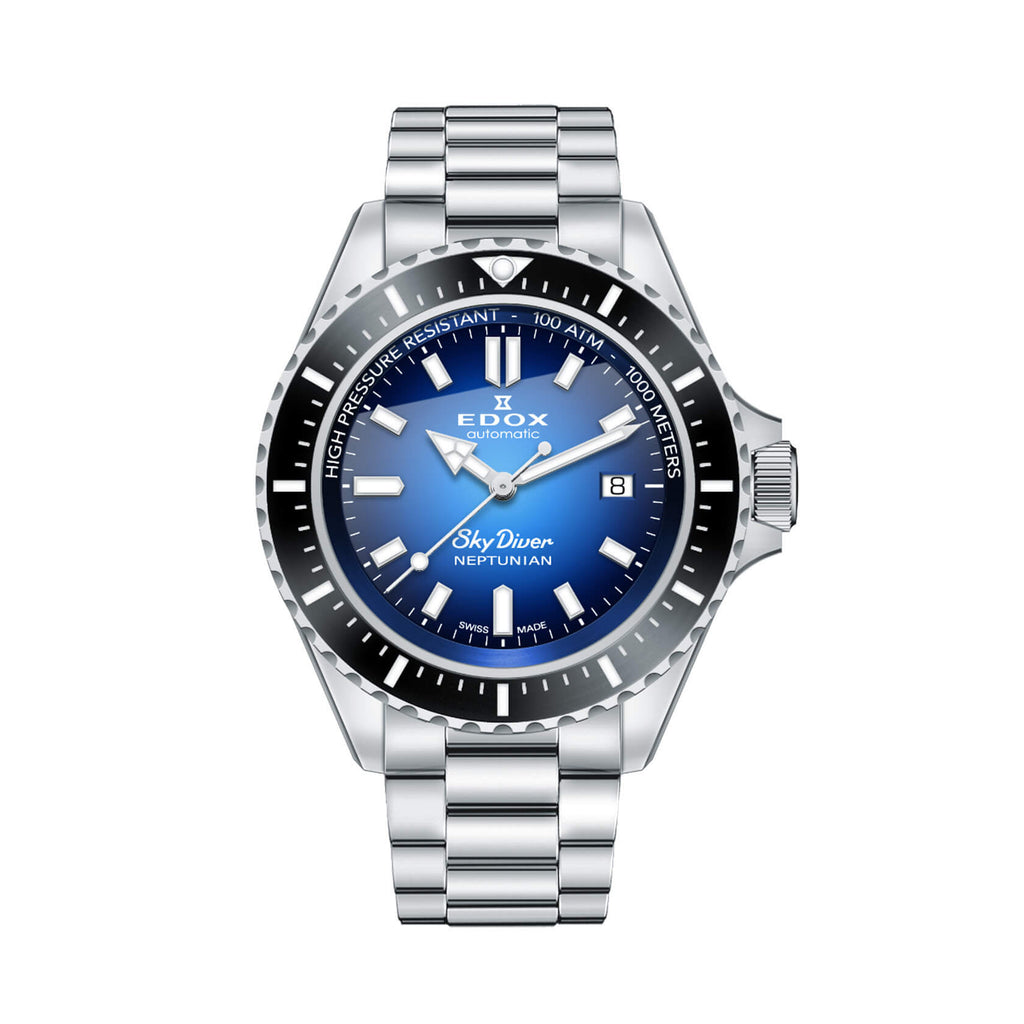 Мъжки часовник Edox Sky Diver Neptunian Automatic 80120 3NM BUIDN