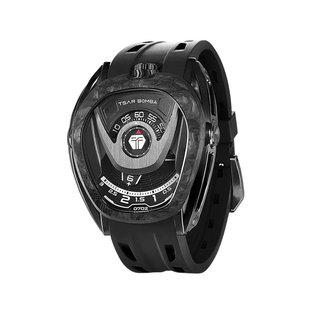 Мъжки часовник TSAR BOMBA Pulse Reactor-Interchangeable Automatic Carbon Fiber Black