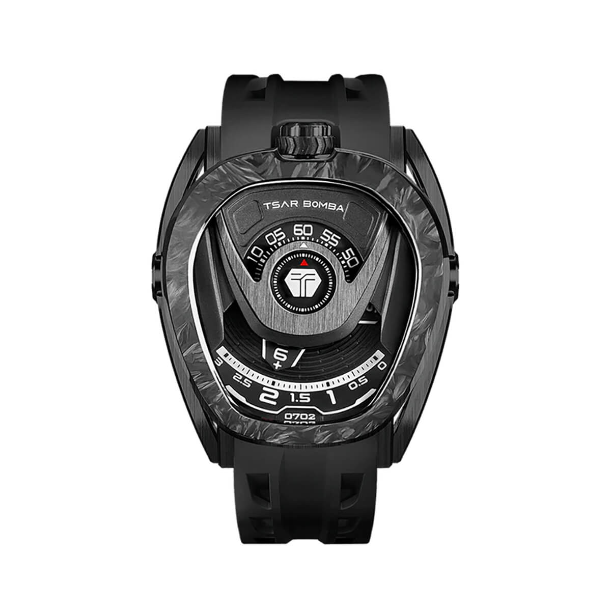 Мъжки часовник TSAR BOMBA Pulse Reactor-Interchangeable Automatic Carbon Fiber Black