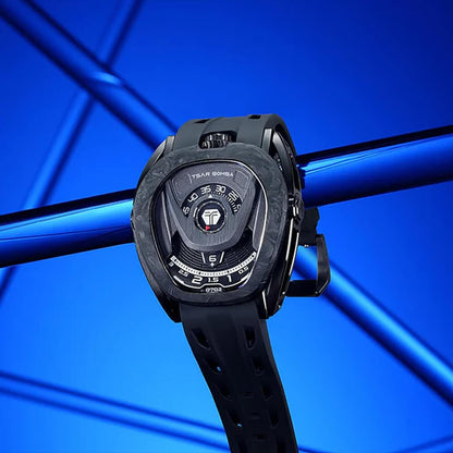 Мъжки часовник TSAR BOMBA Pulse Reactor-Interchangeable Automatic Carbon Fiber Black