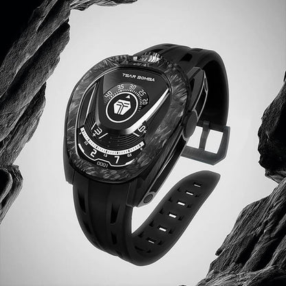 Мъжки часовник TSAR BOMBA Pulse Reactor-Interchangeable Automatic Carbon Fiber Black