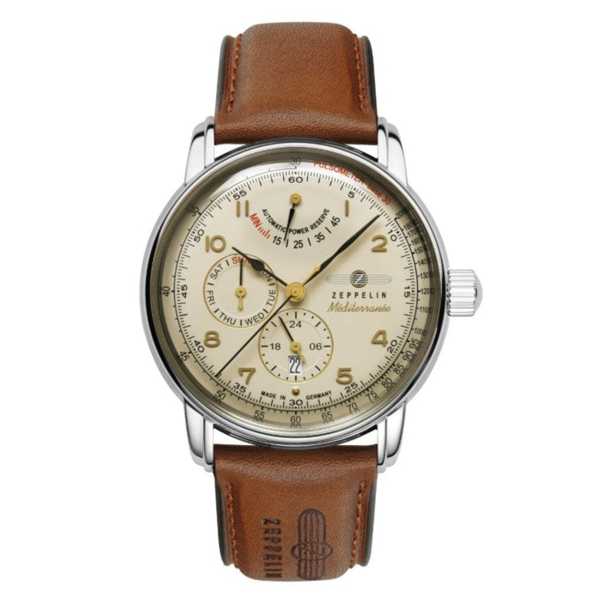 Мъжки часовник Zeppelin Méditerranée Automatic Power Reserve 9690-5