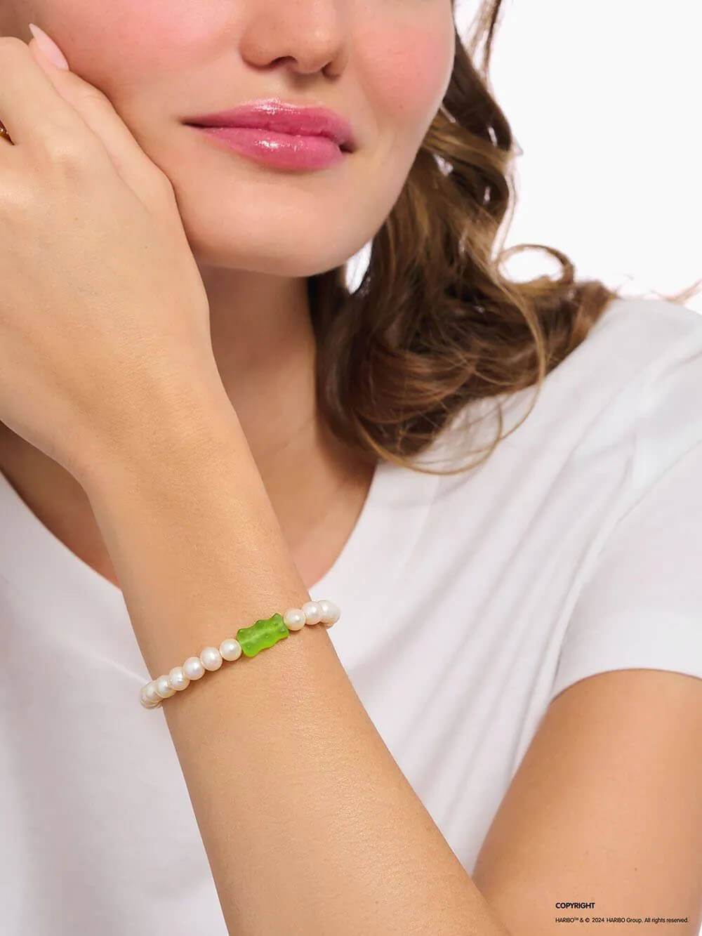 Гривна Thomas Sabo x HARIBO Goldbears Pearl Limited A2154-017-6-L15