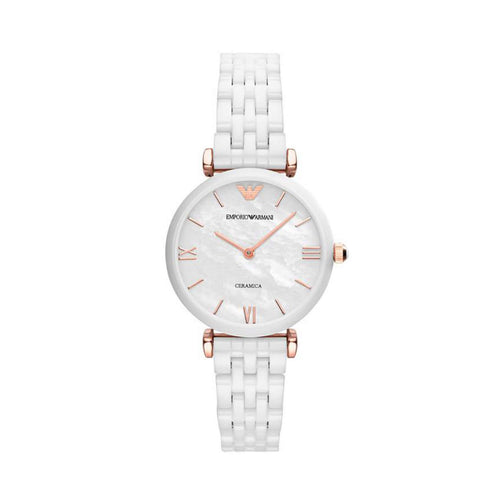 Дамски часовник Emporio Armani Ceramica Gianni T-Bar AR1486