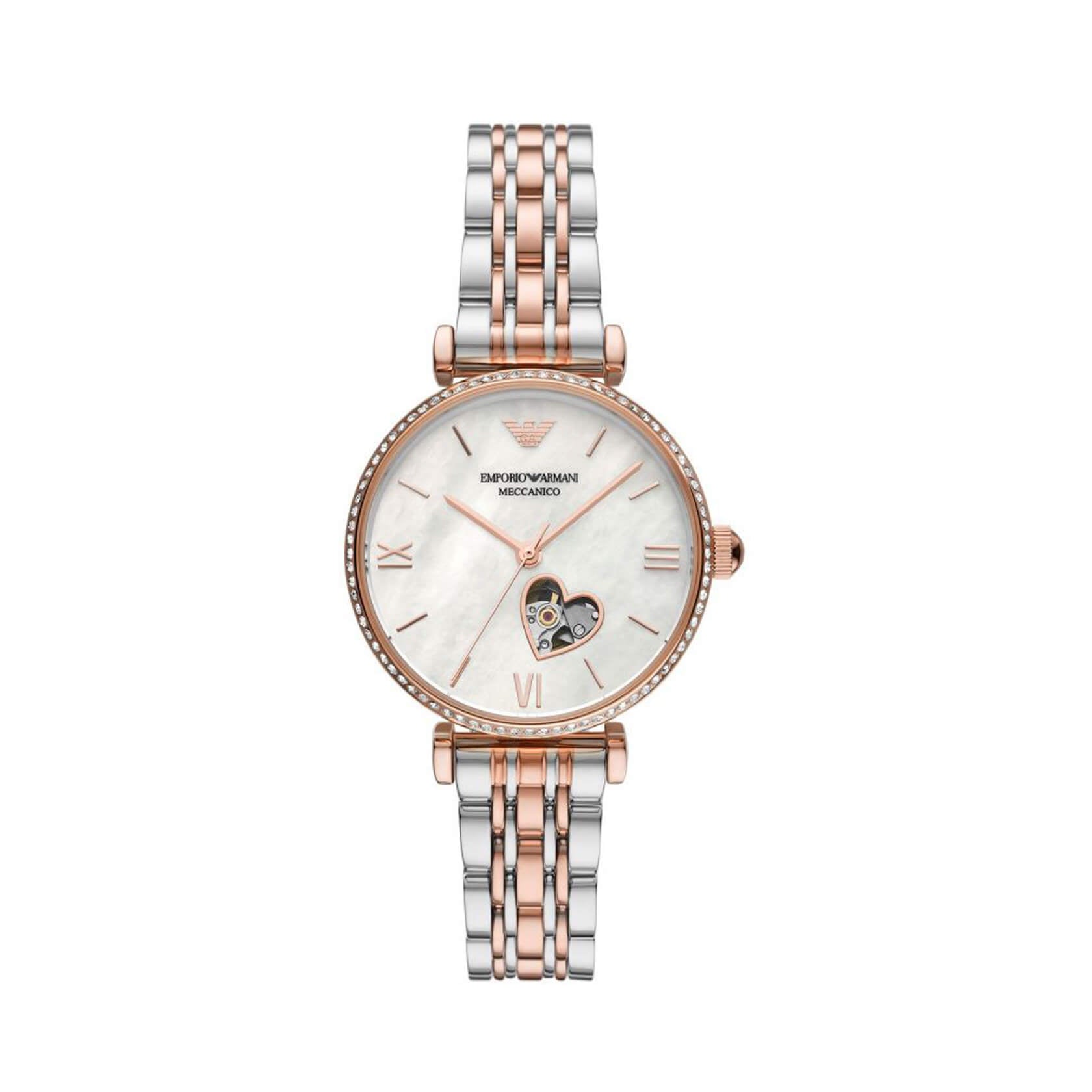 Дамски часовник Emporio Armani Meccanico Gianni T-Bar Automatic AR60049