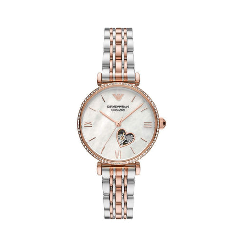 Дамски часовник Emporio Armani Meccanico Gianni T-Bar Automatic AR60049