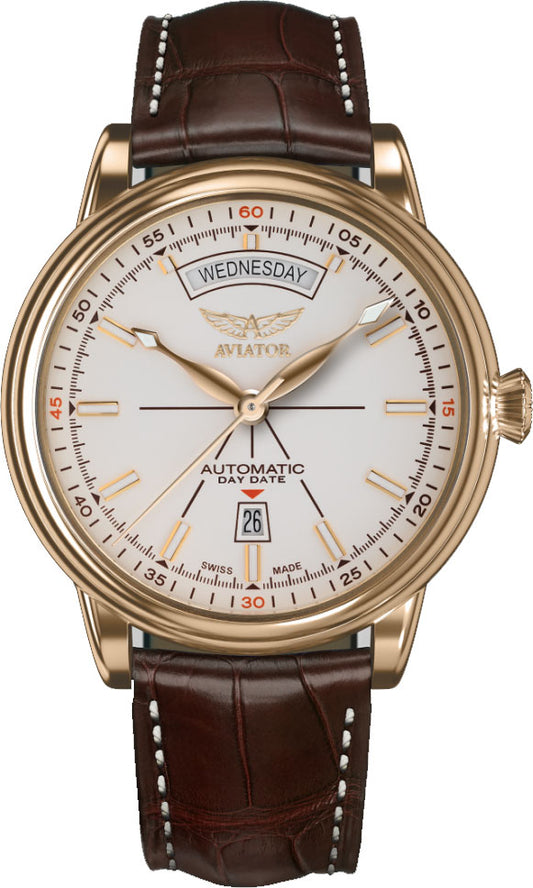 Часовник Aviator V.3.20.1.147.4 Автоматичен Day Date Класически