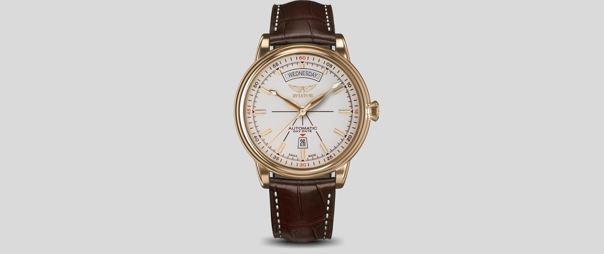 Часовник Aviator V.3.20.1.147.4 Автоматичен Day Date Класически