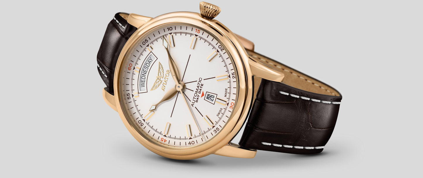 Часовник Aviator V.3.20.1.147.4 Автоматичен Day Date Класически