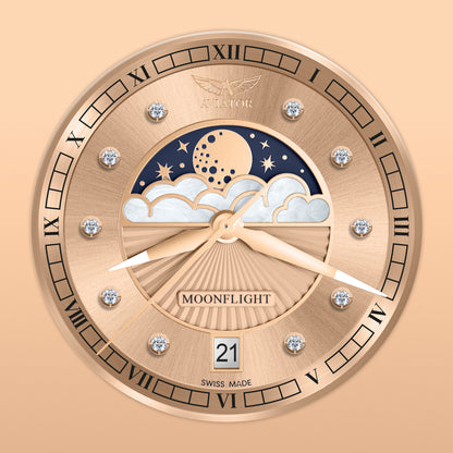 Aviator Moonflight 36M - Дамски Часовник С Лунна Фаза