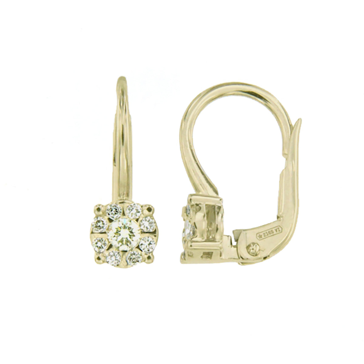Cara Diamanti Златни Обеци С Диаманти BB0461Y/0.30ctsSI/H