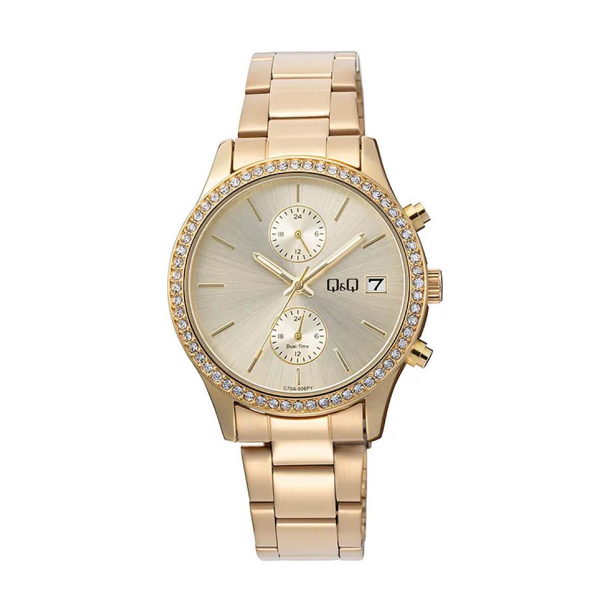 Дамски часовник Q&Q Dual-Time C70A-006PY