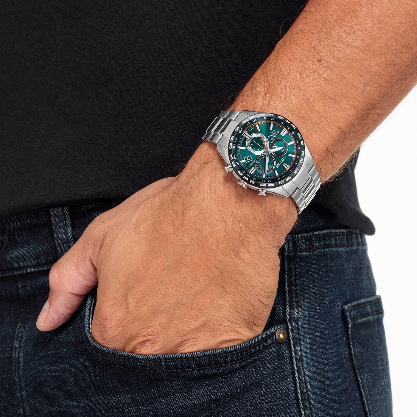 Мъжки часовник Citizen Titan Navigator Eco-Drive Chronograph CB5946-82X