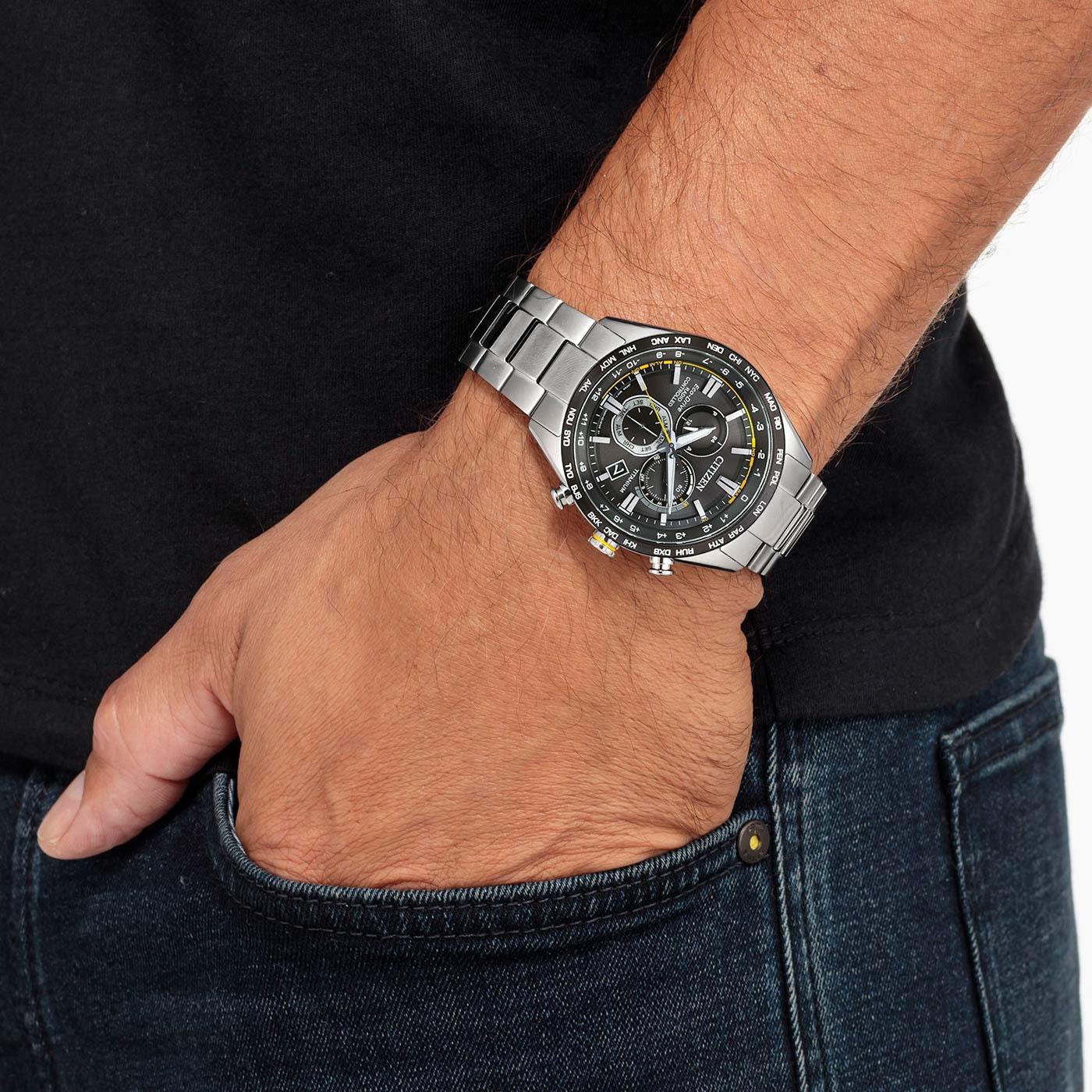 Мъжки часовник Citizen Titan Navigator Eco-Drive Chronograph CB5947-80E
