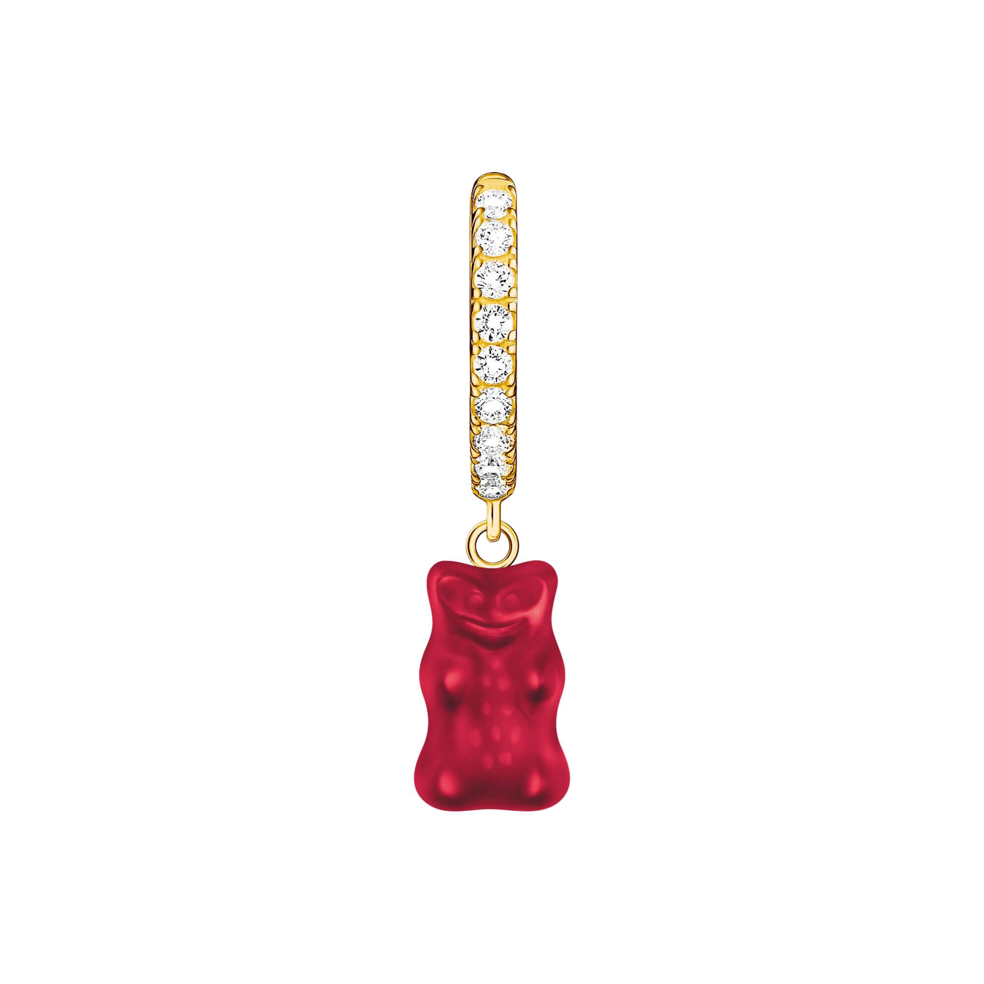 Обеца Thomas Sabo Goldbears x HARIBO Red Goldbear (единична) CR726-414-10
