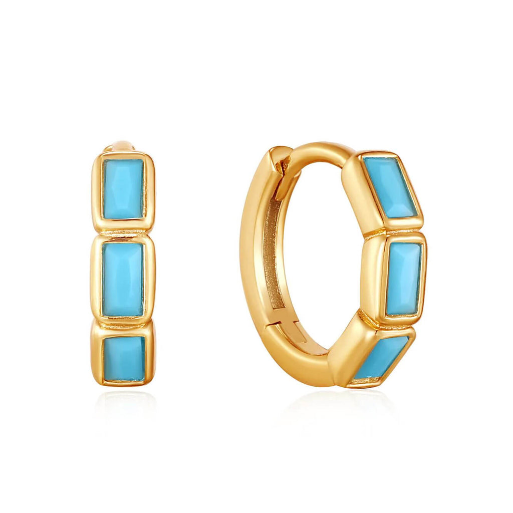 Обеци Ania Haie Creoles Into The Blue E033-04G