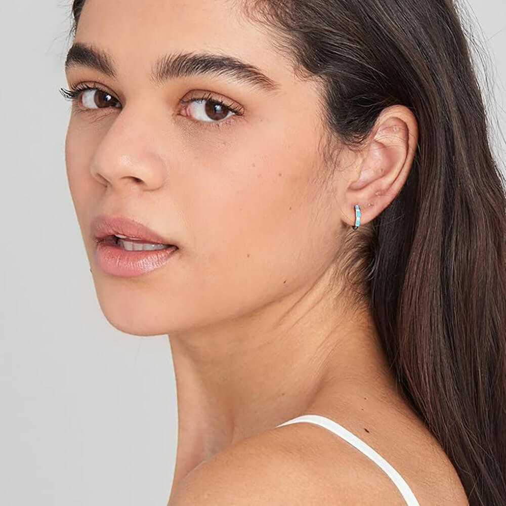 Обеци Ania Haie Creoles Into The Blue E033-04G