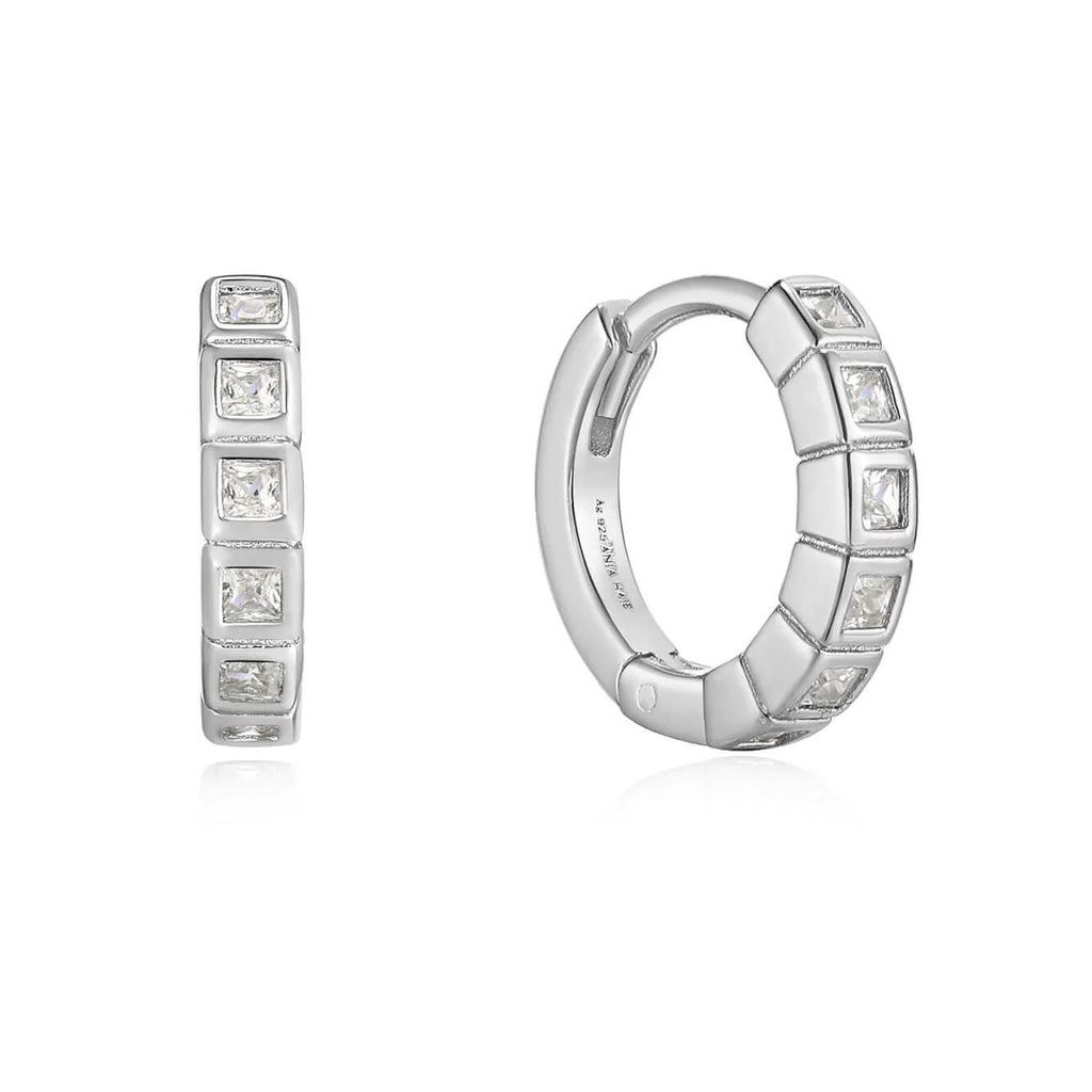 Обеци Ania Haie Creoles Glam Rock сребристи E037-05H