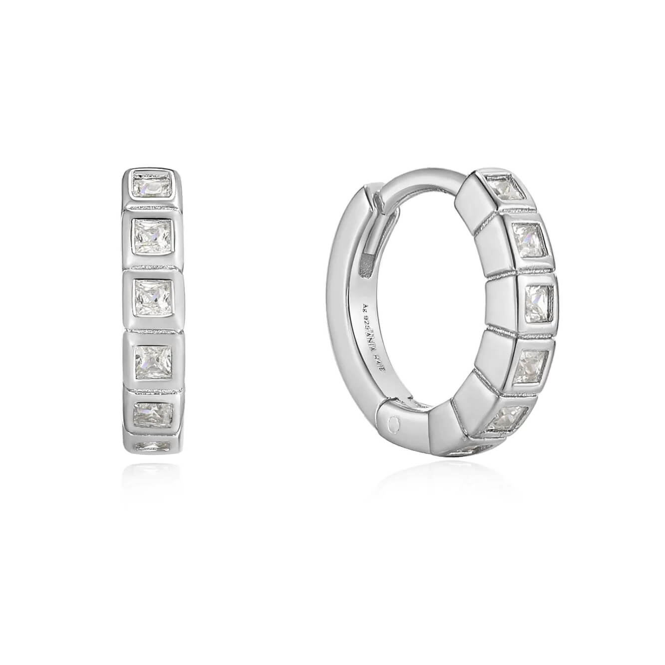 Обеци Ania Haie Creoles Glam Rock сребристи E037-05H