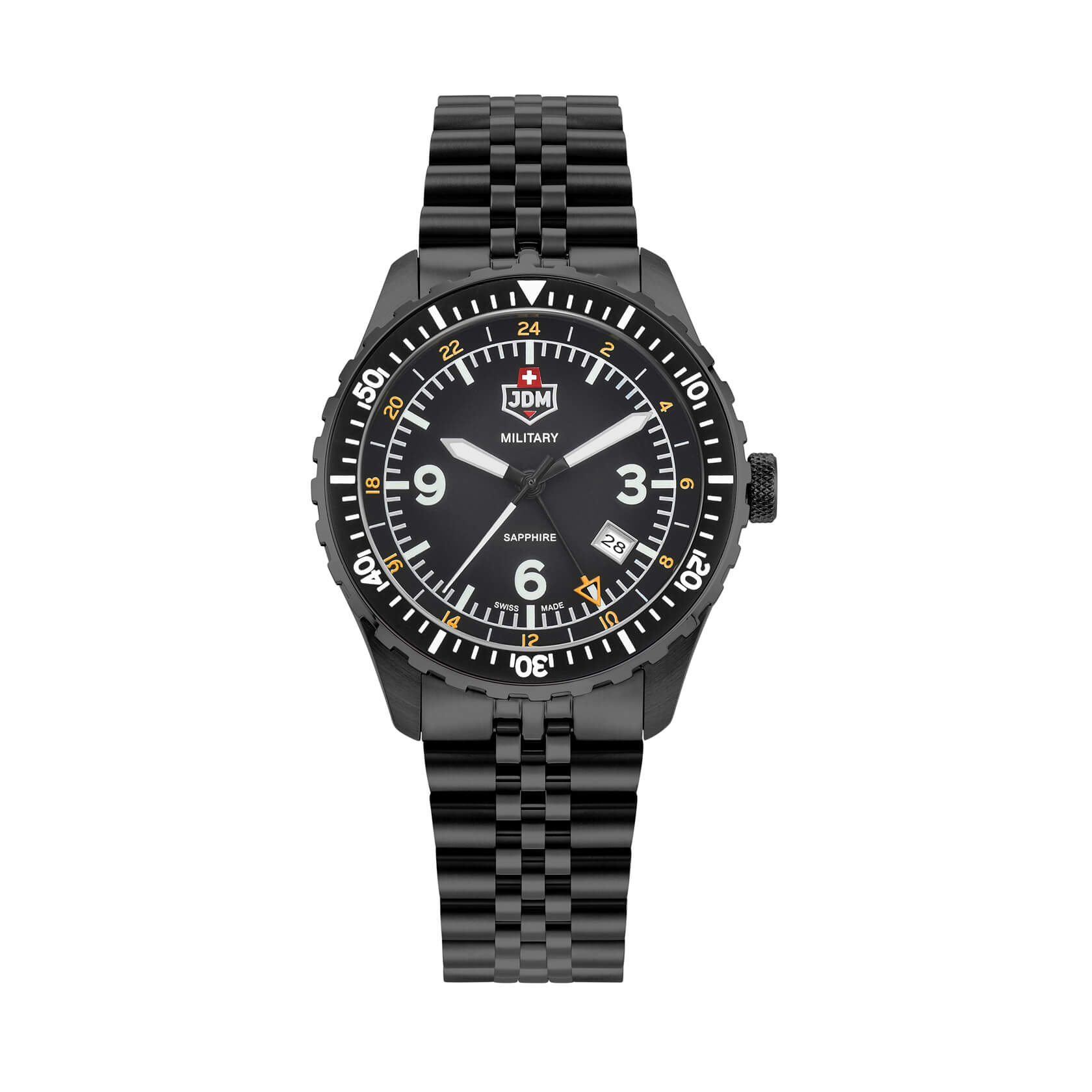Мъжки часовник JDM Military Sapphire Wingman GMT JDM-WG028-01