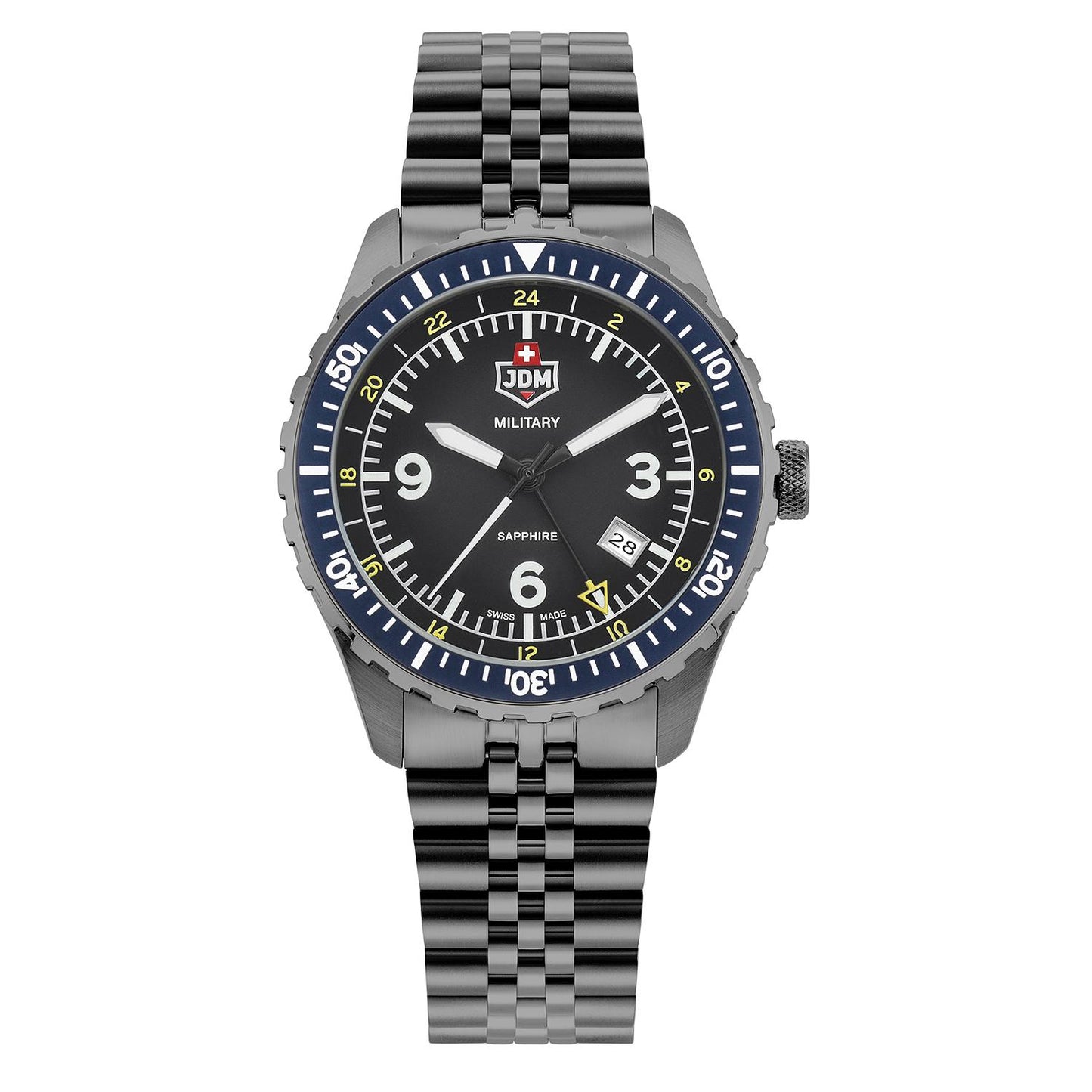 Мъжки часовник JDM Military Sapphire Wingman GMT JDM-WG028-02