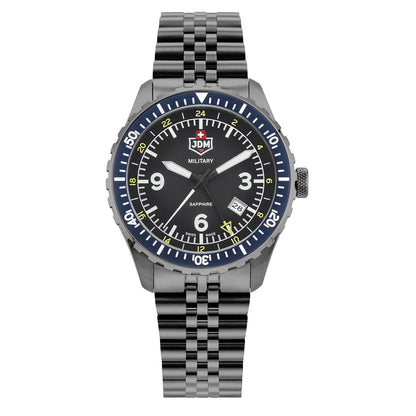 Мъжки часовник JDM Military Sapphire Wingman GMT JDM-WG028-02