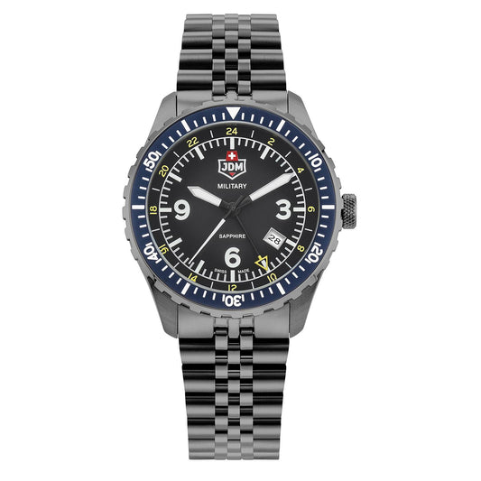 Мъжки часовник JDM Military Sapphire Wingman GMT JDM-WG028-02