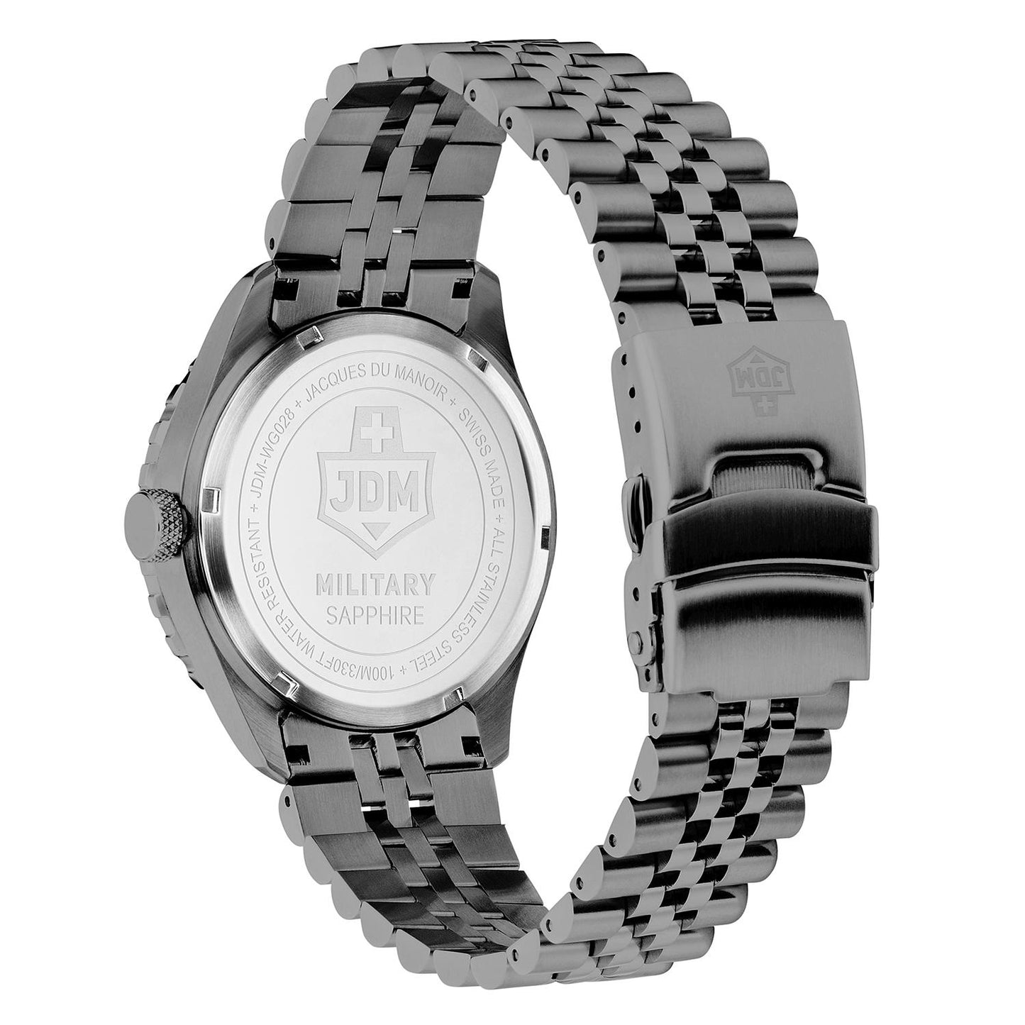 Мъжки часовник JDM Military Sapphire Wingman GMT JDM-WG028-02