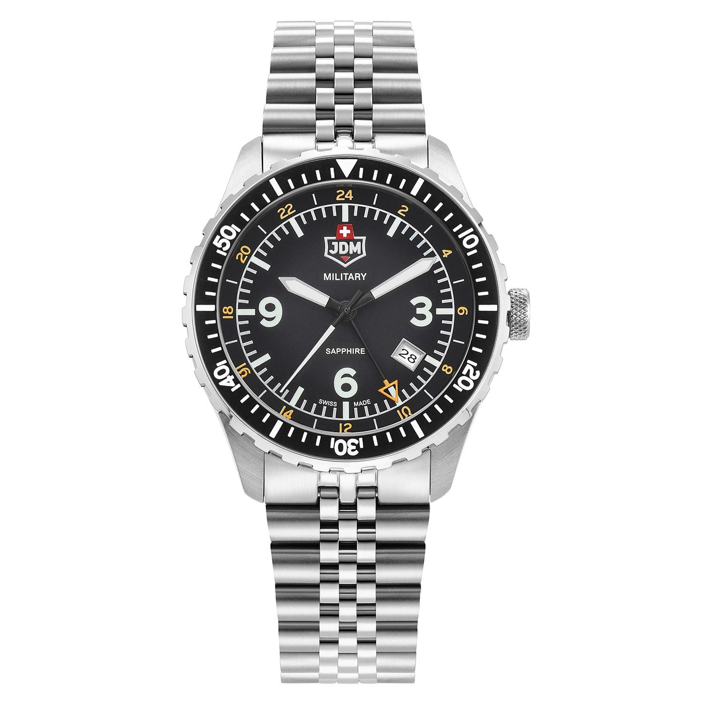 Мъжки часовник JDM Military Sapphire Wingman GMT JDM-WG028-03