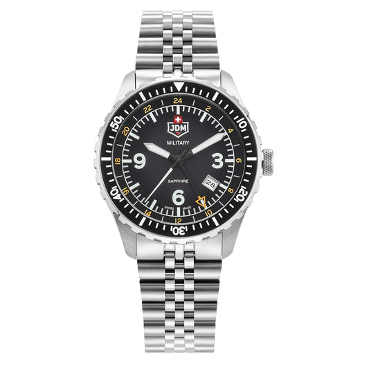 Мъжки часовник JDM Military Sapphire Wingman GMT JDM-WG028-03