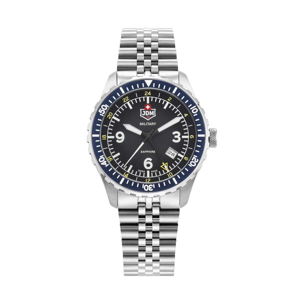 Мъжки часовник JDM Military Sapphire Wingman GMT JDM-WG028-04